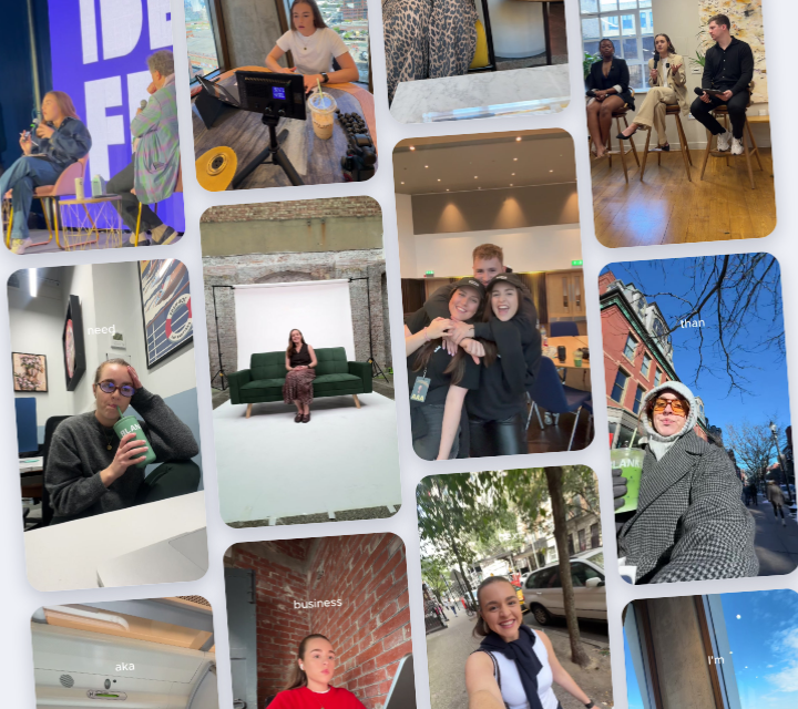Collage of creator video stills from Growth Gorilla's founder-led influencer campaign for WorldFirst.